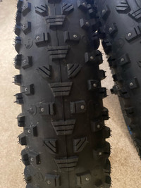 New Studded Fat Bike tires with rims
