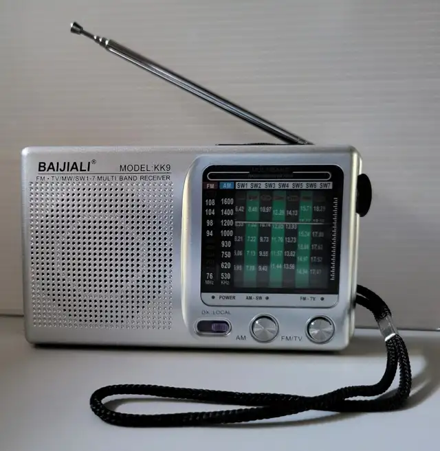 BAIJIALI KK9 AM/FM Portable Radio with Headphone Jack in General Electronics in Oshawa / Durham Region - Image 7