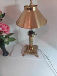 Vintage Paris Orient Express Istanbul Brass Table Lamp