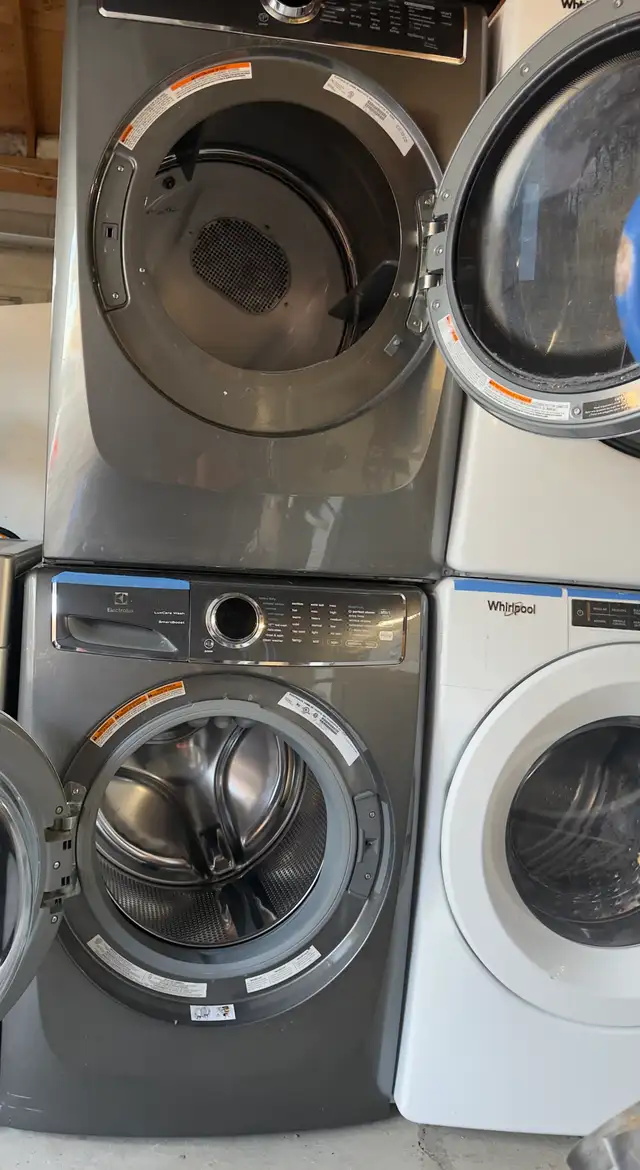 27” ELECTROLUX WASHER & DRYER SET ELECTRIC FRONT LOAD STAINLESS in Washers & Dryers in City of Toronto - Image 5