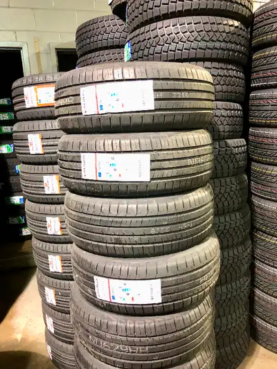 Hi, selling brand new summer tires 195/65/R15 350$ 4 pneus NEUFS Plus de 10 marques disponibles call...