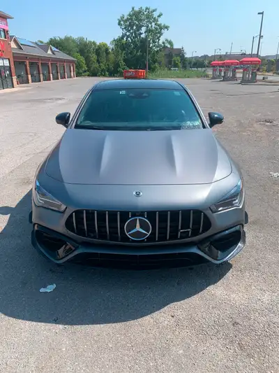 VERY RARE rare AMG CLA45 finished in matte grey. This car is a head turner featuring 382 hp deliveri...