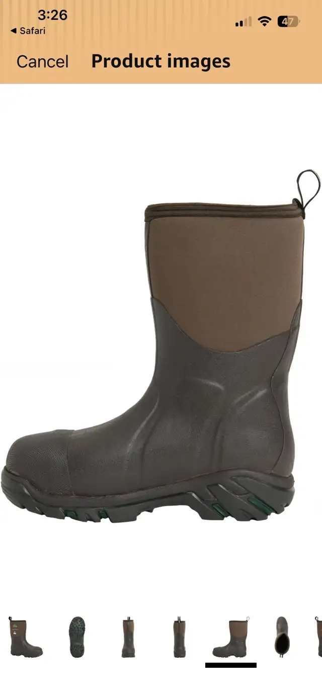 New Men’s MUCKS Steel Toe Boots CSA Approved Sz 8 in Men's Shoes in Oshawa / Durham Region - Image 4