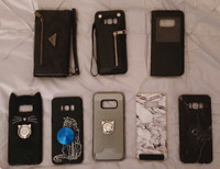 8 Hardly Used Samsung Galaxy S8 Cellphone Cases 