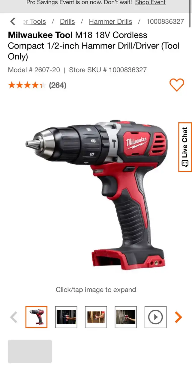 Milwaukee -hammer drill with charger and battery  in Power Tools in Markham / York Region - Image 7