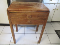 Vintage Solid Cedar Wood Desk/Foyer Table X Cond Circa 1940-50s