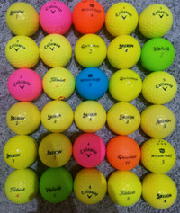 I have 60 used Coloured Golf balls for sale.