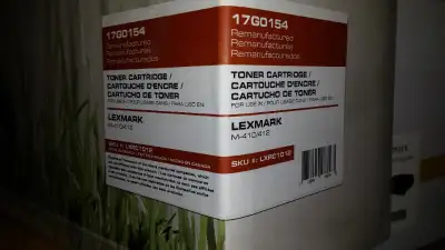 Courtouche encre toner noir pour Lexmark M-410 et M-412