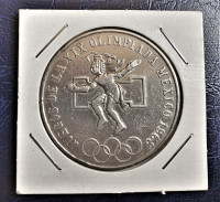 *1968 25 Pesos Mexico Olimpiada Silver Coin