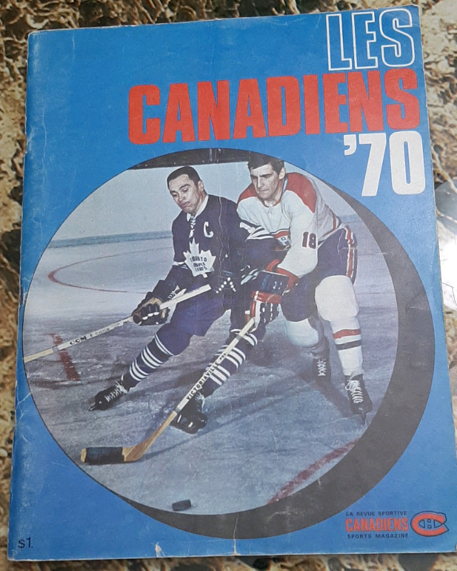 Revue Magazine Les Canadiens 1970 dans Art et objets de collection  à Trois-Rivières