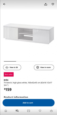 Ikea TV bench