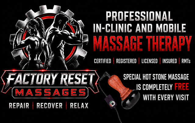 Strong male RMT offers deep tissue and therapeutic massages