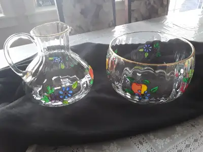 Glass Pitcher & Bowl Set, View more