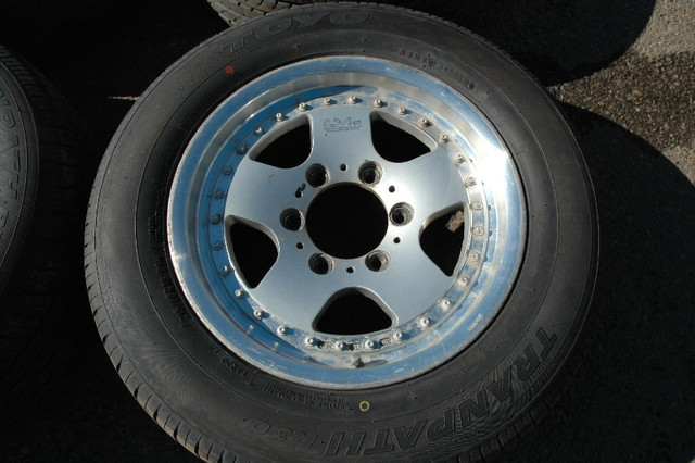 Jdm 16" Bridgestone Cv (645) Rims & Tires (6x139.7) 215/65r16 in Tires & Rims in Calgary - Image 4