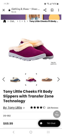 Tony Little Cheeks NEW comfy womens slippers 