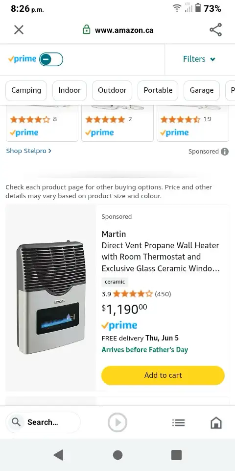 Brand New Propane Heater-My loss, your gain! in Heaters, Humidifiers & Dehumidifiers in Fredericton - Image 3