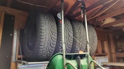 4x Sailun Ice Blazer Winter Tires and Rims - 225/70 R16 Off of a 2015 Mazda CX5 - I believe the tire...