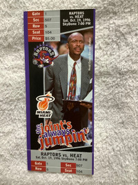 TORONTO RAPTOR 1996 FULL TICKET-COACH WALKER FEATURED