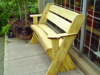 Solid Wood Garden Bench Banc en Bois Jardin Patio