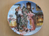 Trimming the Tree - Victorian Christmas Collector Plate, 1991