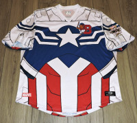 Buffalo Bisons Defender of the Diamond Capt. America Jersey 3XL