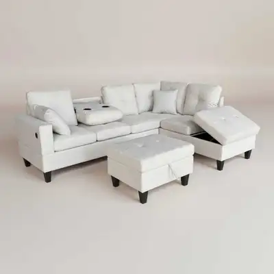 luxury Sofa set with ottoman , View more
