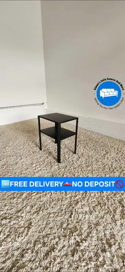 DELIVERY AVAILABLE Small Black Side Sofa Table / Coffee Table, View more