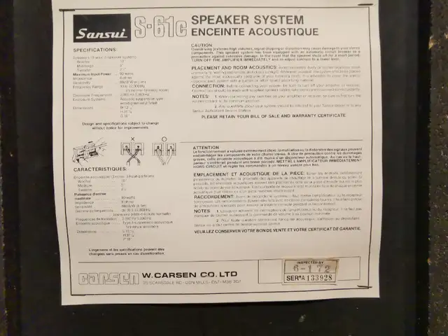 pair of sansui speakers model S-61c in Speakers in Mississauga / Peel Region - Image 9