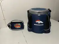 Denver Bronco Cooler Bag & 6 can/bottle cooler carrier