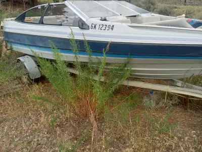 This Bayliner open bow, inboard boat is priced to move as either a fixer upper or a parts boat, it w...