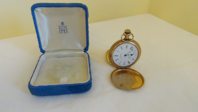 Antique   Waltham Pocket Watch With Case from Birks Jewllers in Jewellery & Watches in Kitchener / Waterloo
