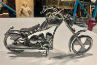 Chopper Motorcycle Desk Top Display (Constructed From Steel!)