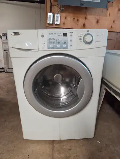 Used washer. May need to be maintenanced. Sometimes doesn't drain properly.