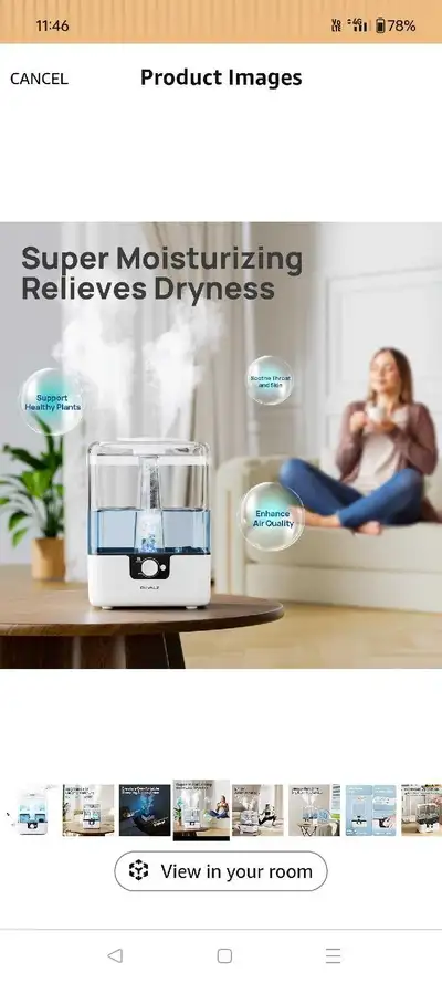 TaoTronics Humidifier, View more