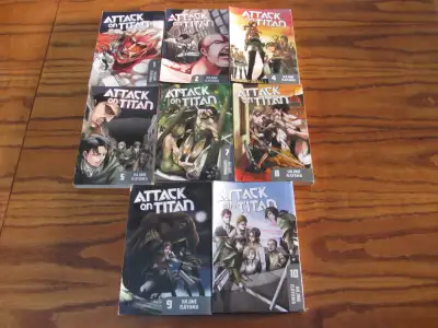 Attack On Titan By Hajime Isayama English Manga 8 Volumes, View more