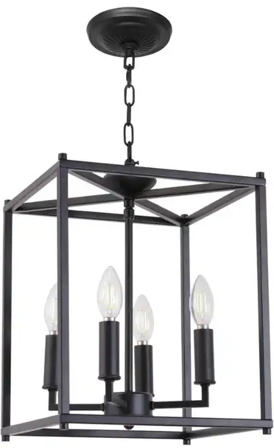 NEW LUCIDCE 4-Light Pendant Foyer Chandelier - BRUSHED NICKEL, View more