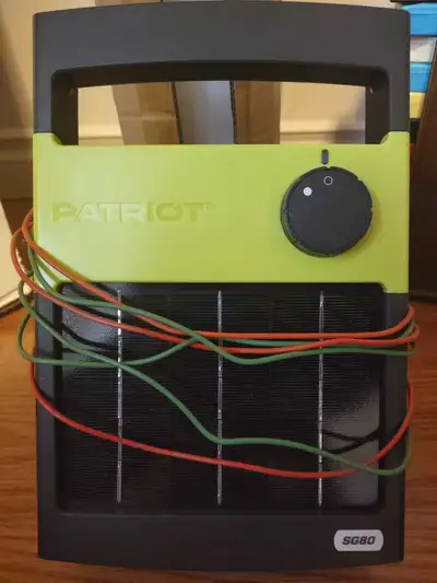 The Patriot solar energizer SG80 is a compact and portable solution for low-demand electric fencing...