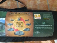 Coleman screened canopy tent like new—Waterproof