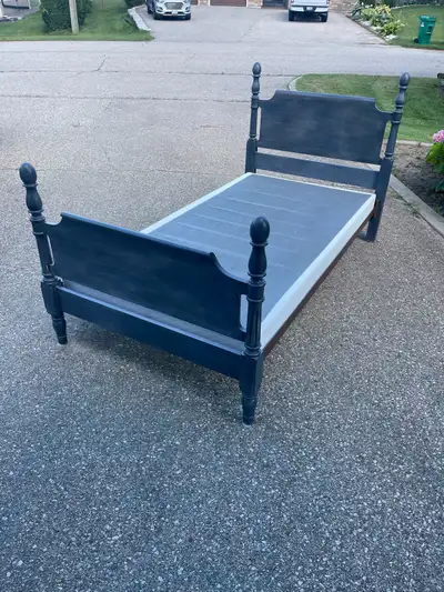 Antique Single Post Bed - Refinished - $80, View more
