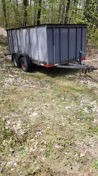 All Metal Steel Double Axle Trailer 12' x 6.5' x 4.4' for Sale