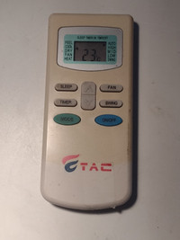Télécommande Air Climatisé TAC A/C remote control