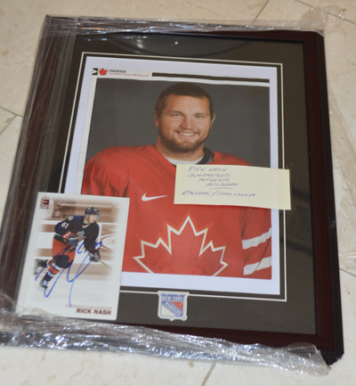 RICK NASH FRAMED PHOTO & SIGNED CARD, View more