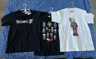 Authentic Bape/kaws/dragon ball z t shirts for sale, View more