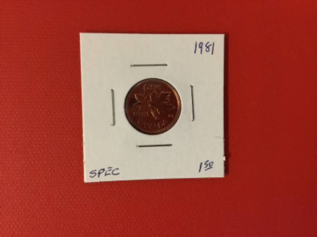 1981 Canada      small penny SPEC in Arts & Collectibles in Mississauga / Peel Region