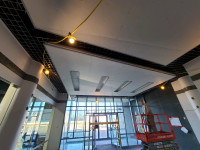 Drywall finishing, sound proofing, framing and t-bar ceilings