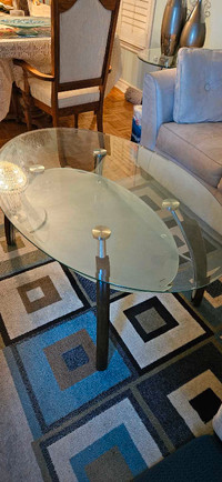 Glass Coffee table set