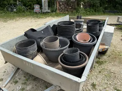 100 Gardening POTS and Planters! A Trailer Load for GreenThumbs!, View more