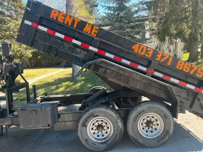 403-371-8675 2018 7 x 12 dump trailer with 18,000 lb. winch 12,000 LB. payload (2 - 7000 lb axels) $...