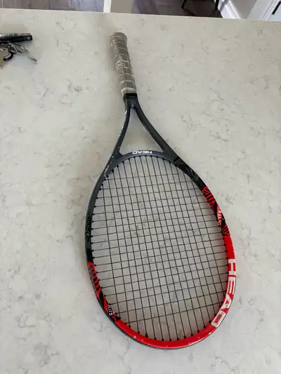 head tennis racket good shape , View more
