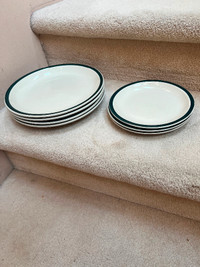 1st picture, 4 Dinner plates, 3 side plates, $20